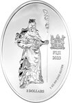 Monnaie en argent 2 dollars g 31.1 (1 oz) millésime 2023 legendary figures guan yu