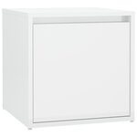 vidaXL Ensemble de meubles de couloir Blanc brillant Bois d'ingénierie