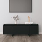 Vidaxl meuble tv noir 120x30x40 5 cm aggloméré