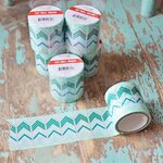 Washi tape large - bleu turquoise