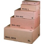 Paquet-carton d'expédition mail box  taille: xs (l)249 x (p)157 x (h)42 smartboxpro