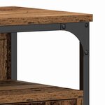 vidaXL Meuble sous-vasque de salle de bain Bois ancien 80 x 30 x 60 cm