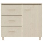 vidaXL Buffet HAMAR Marron miel 90x40x80 cm Bois massif de pin
