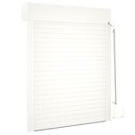 vidaXL Volet roulant aluminium 80x100 cm blanc