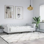 vidaXL Lit de jour sans matelas blanc 90x200 cm similicuir