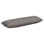 vidaXL Coussin de Dos Taupe 140 x 19 x 50 cm tissu