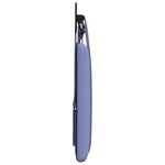 vidaXL Tête de lit suspendue Avec lumière LED Bleu denim Tissu