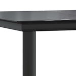 vidaXL Ensemble à manger jardin 5Pièces marron poly rotin verre