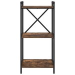 vidaXL Bibliothèque Chêne fumé 40 x 30 x 83 cm Bois d'ingénierie