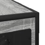 vidaXL Table de chevet Sonoma gris 41.5 x 26 x 60.5 cm