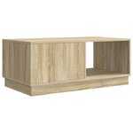 vidaXL Table basse Chêne Sonoma 90 x 50 x 37 cm Bois d'ingénierie