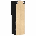 vidaXL Meuble TV Noir 30.5 x 30 x 102 cm Bois d'ingénierie