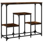 vidaXL Table console chêne fumé 89 5x28x76 cm bois d'ingénierie