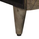 vidaXL Table basse gris clair 80x54x40 cm bois massif de manguier