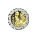 Monnaie 2 euros commémorative luxembourg 2020 naissance prince charles - version hologramme