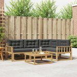 vidaXL Ensemble de canapés d'extérieur 5 Pièces Blanc et anthracite