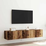 vidaXL Meuble TV mural Bois ancien 80 x 35 x 31 cm Bois d'ingénierie