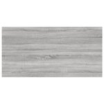 vidaXL Étagères murales 4 Pièces sonoma gris 60x30x1 5 cm bois ingénierie