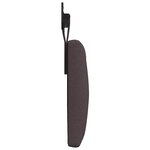 vidaXL Tête de lit suspendue Marron foncé Tissu