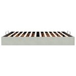 VidaXL Cadre de lit ottoman sans matelas gris clair 160x200 cm velours