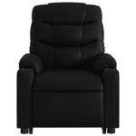 vidaXL Fauteuil inclinable Noir Similicuir