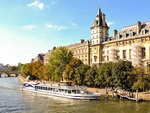 Croisière gourmande d’1h45 sur la seine avec dîner menu 3 plats sur le paris en scène - smartbox - coffret cadeau gastronomie