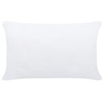vidaXL Garnitures de coussin 2 Pièces 60x40 cm Blanc