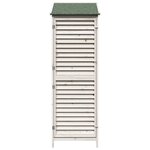 vidaXL Abri de jardin Blanc 59 x 56 x 176 cm Bois de Sapin Massif
