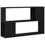 Étagère vidaXL Chêne Noir 100x24x63 cm en bois d'ingénierie