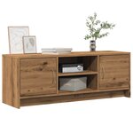 vidaXL Meuble TV chêne artisanal 102x30x37 5 cm bois d'ingénierie