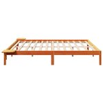 vidaXL Cadre de lit Marron cire Marron cire