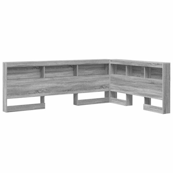 vidaXL Tête de lit de rangement Gris Sonoma 140 cm Bois d'ingénierie