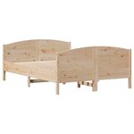 vidaXL Cadre de lit sans matelas 150x200 cm bois de pin massif