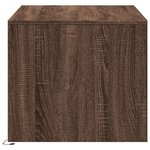 vidaXL Table basse avec lumières LED chêne marron bois d'ingénierie