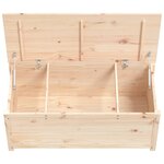 vidaXL Boîte de rangement 110x50x45 5 cm Bois massif de pin