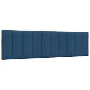 vidaXL Coussin de tête de lit bleu 180 cm tissu