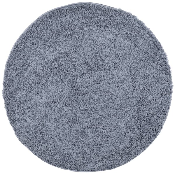 vidaXL Tapis shaggy PAMPLONA poils longs moderne bleu Ø 280 cm