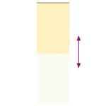 vidaXL Store enrouleur occultant jaune largeur du tissu 75 7 cm