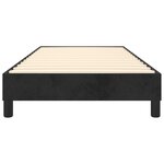 vidaXL Cadre de lit sans matelas noir 90x190 cm velours
