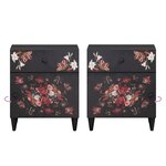 vidaXL Table de chevet avec tiroir Multicolore 50 x 33 x 60 cm