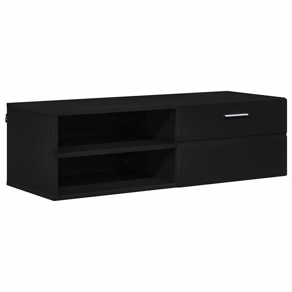 vidaXL Cabinet en Bois Noir 100 5 x 39 x 30 cm Bois d'ingénierie