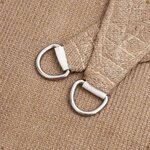 vidaXL Voile d'ombrage 160 g/m² Taupe 3x4x4 m PEHD