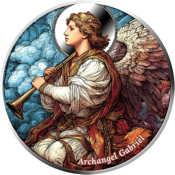 Monnaie GABRIEL Archangels Argent 500 Francs Cameroon 2026 (PRÉCOMMANDE)