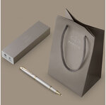 Stylo roller Parker IM Monochrome  Champagne  encre noire  Coffret cadeau