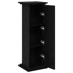 vidaXL Support d'affichage avec rangement Chêne noir 31x30x90 cm Bois reconstitué
