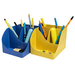 Pot À Crayons Pen-wave Bee Blue - Safran - X 4 - Exacompta