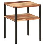 vidaXL Table d’appoint 35x35x45 cm bois massif d'acacia et fer