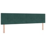 vidaXL Tête de Lit Capitonnée Vert Foncé 100 cm Velours
