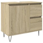 vidaXL Ensemble de meubles de salle de bain 3 Pièces chêne sonoma