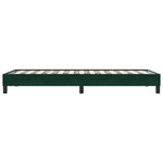 vidaXL Cadre de lit sans matelas vert foncé 90x210 cm velours